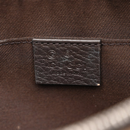 Gucci Monogram Dollar Calfskin Belt Bag Beige Ebony Testa di Moro Marrone Scuro 6 of 10