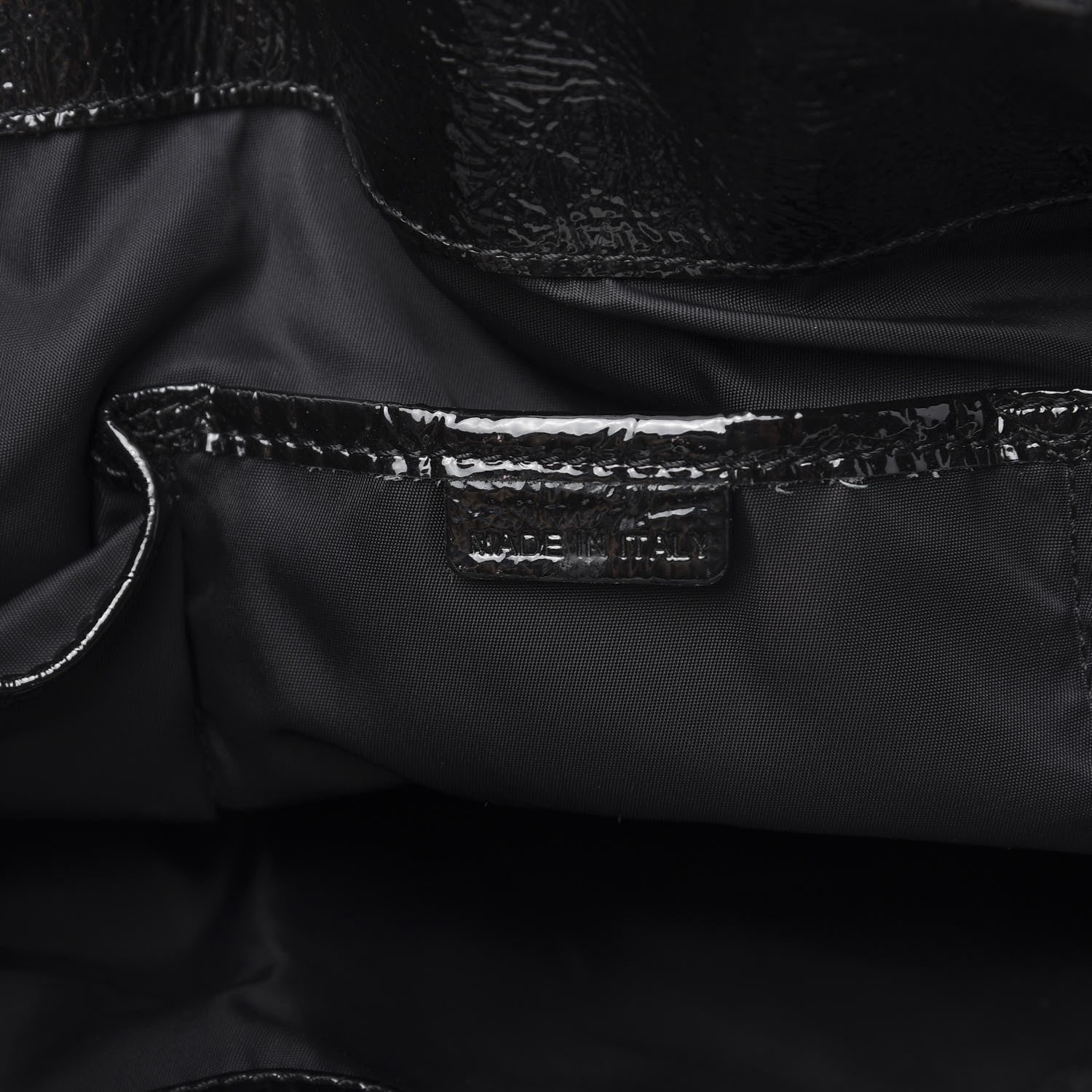 Burberry Nylon Beat Check Pleated East West Tote Black 5 of 9