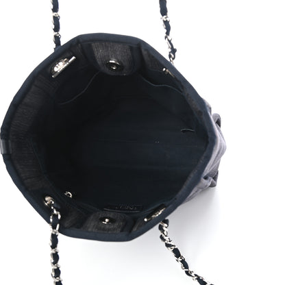 Chanel Denim Mini Deauville Tote Dark Blue 5 of 10