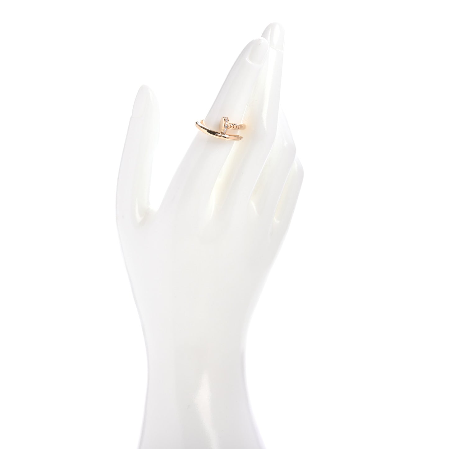 18K Yellow Gold Diamond Juste Un Clou Ring 54 7