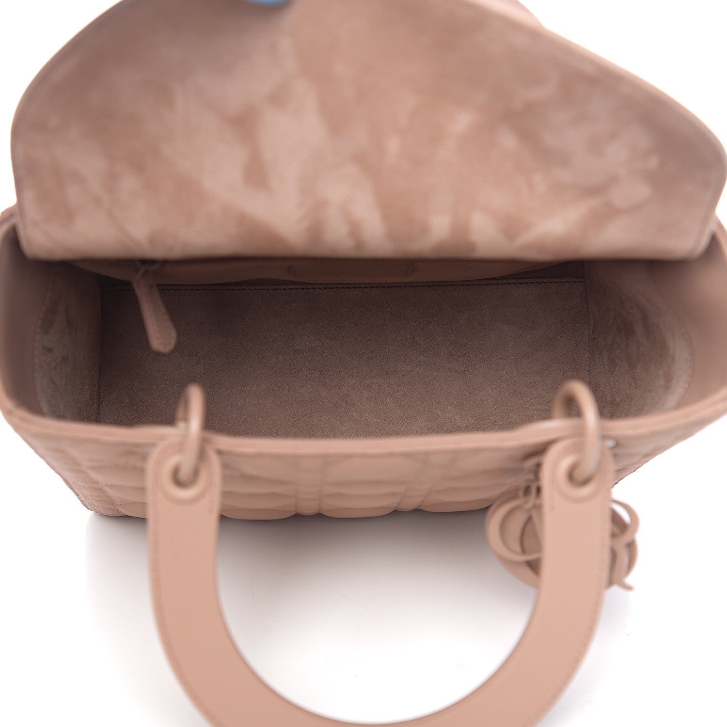 Christian Dior Ultra Matte Calfskin Cannage Medium Lady Dior Beige 4 of 8