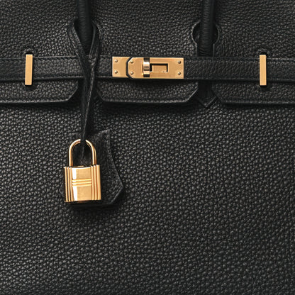 Hermes Togo Birkin 25 Black 8 of 10