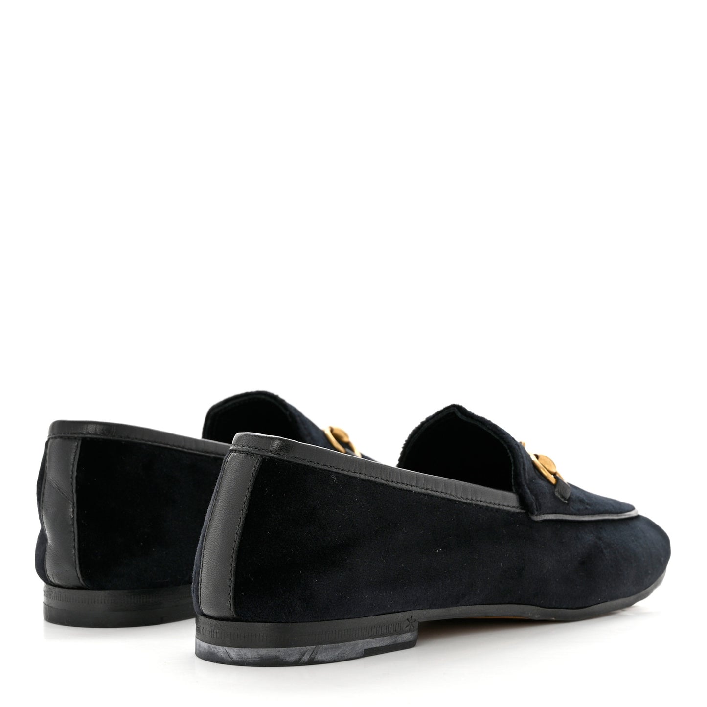 Velvet Horsebit Womens Jordaan Loafers 35.5 Black