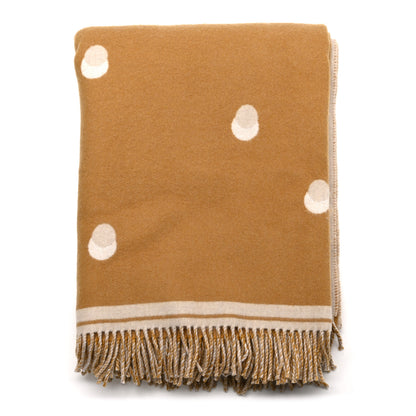 Hermes Merinos Wool Cashmere Cheval Cabriolet Blanket Sable 1 of 3