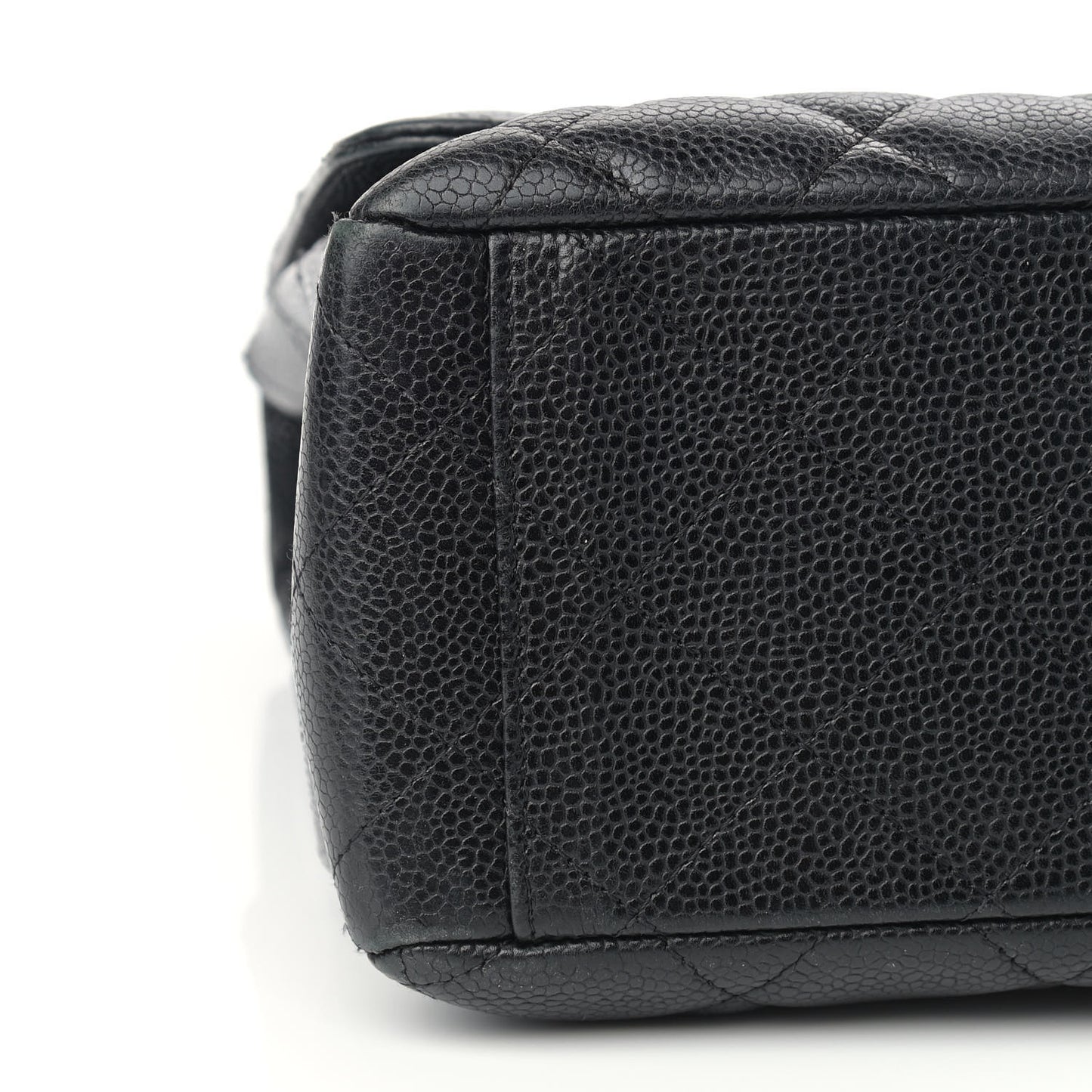 Caviar Quilted Maxi Single Flap Black