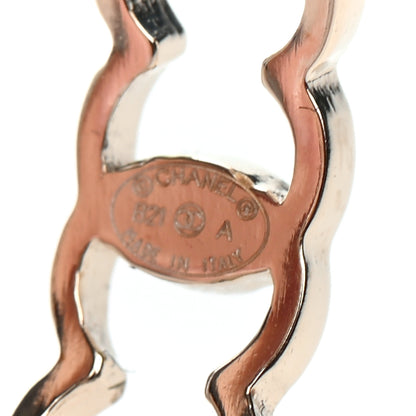 Chanel Metal CC Hoop Earrings Gold 4 of 4