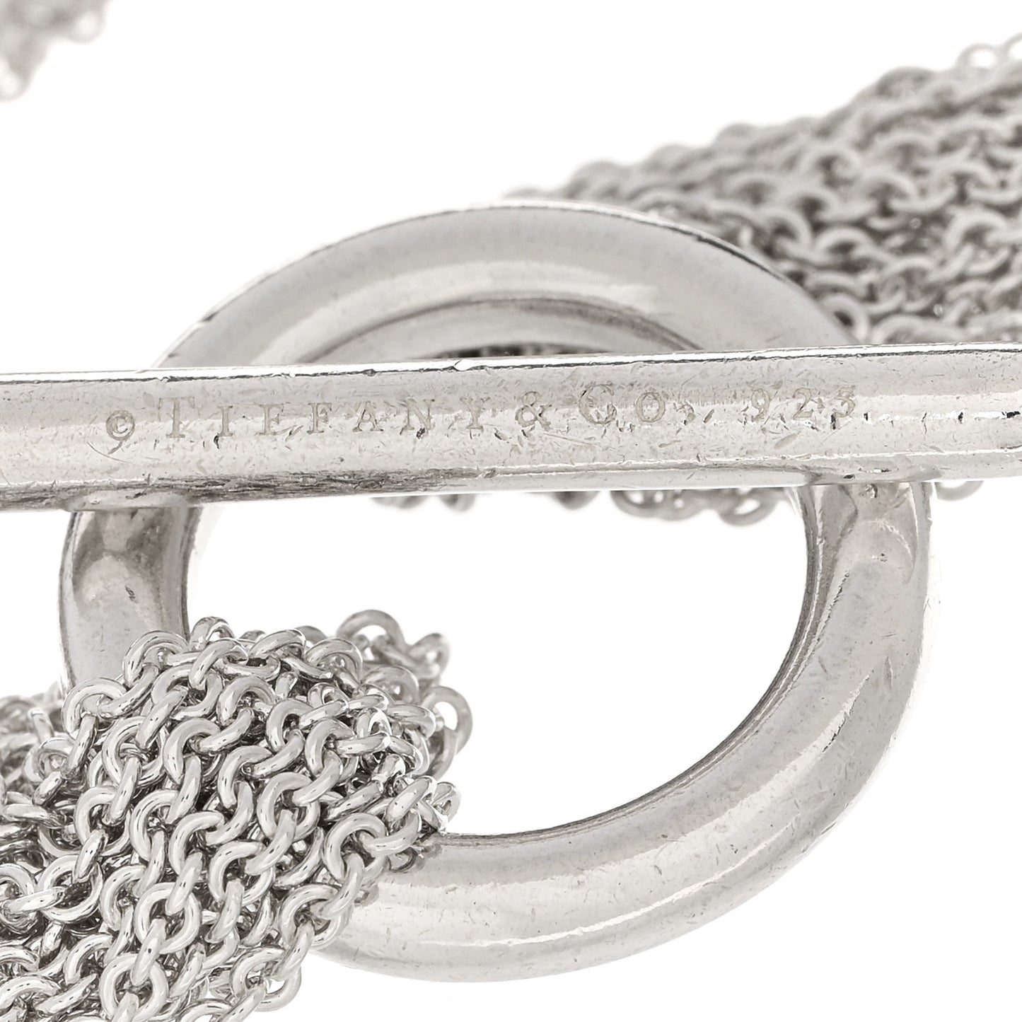 Sterling Silver Heart Mesh Bracelet