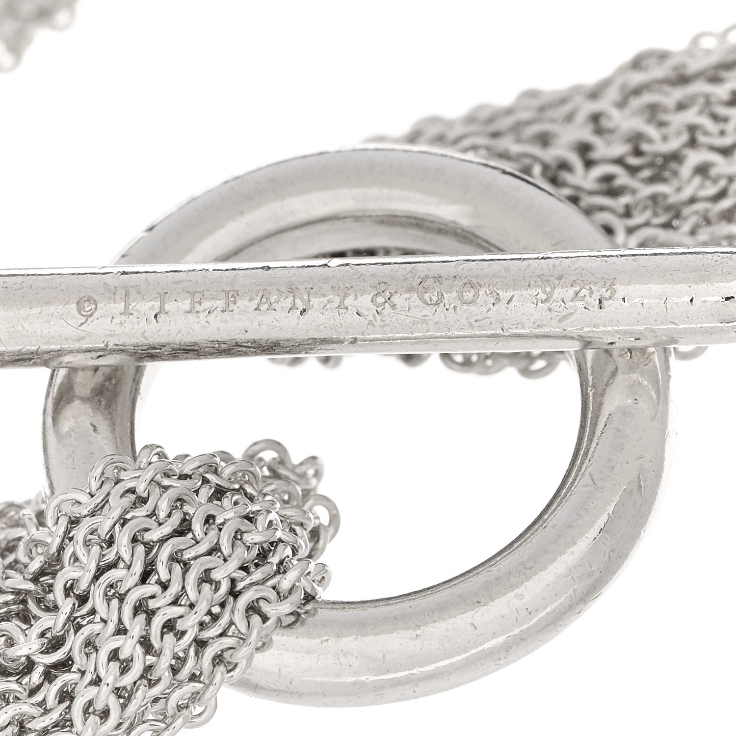 Tiffany Sterling Silver Heart Mesh Bracelet 3 of 3