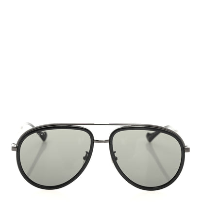 Gucci Metal Aviator Sunglasses GG1097S Grey Black 2 of 8