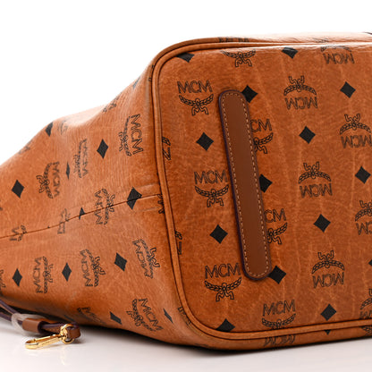 MCM Visetos Large Liz Reversible Shopper Tote Cognac 11 of 15