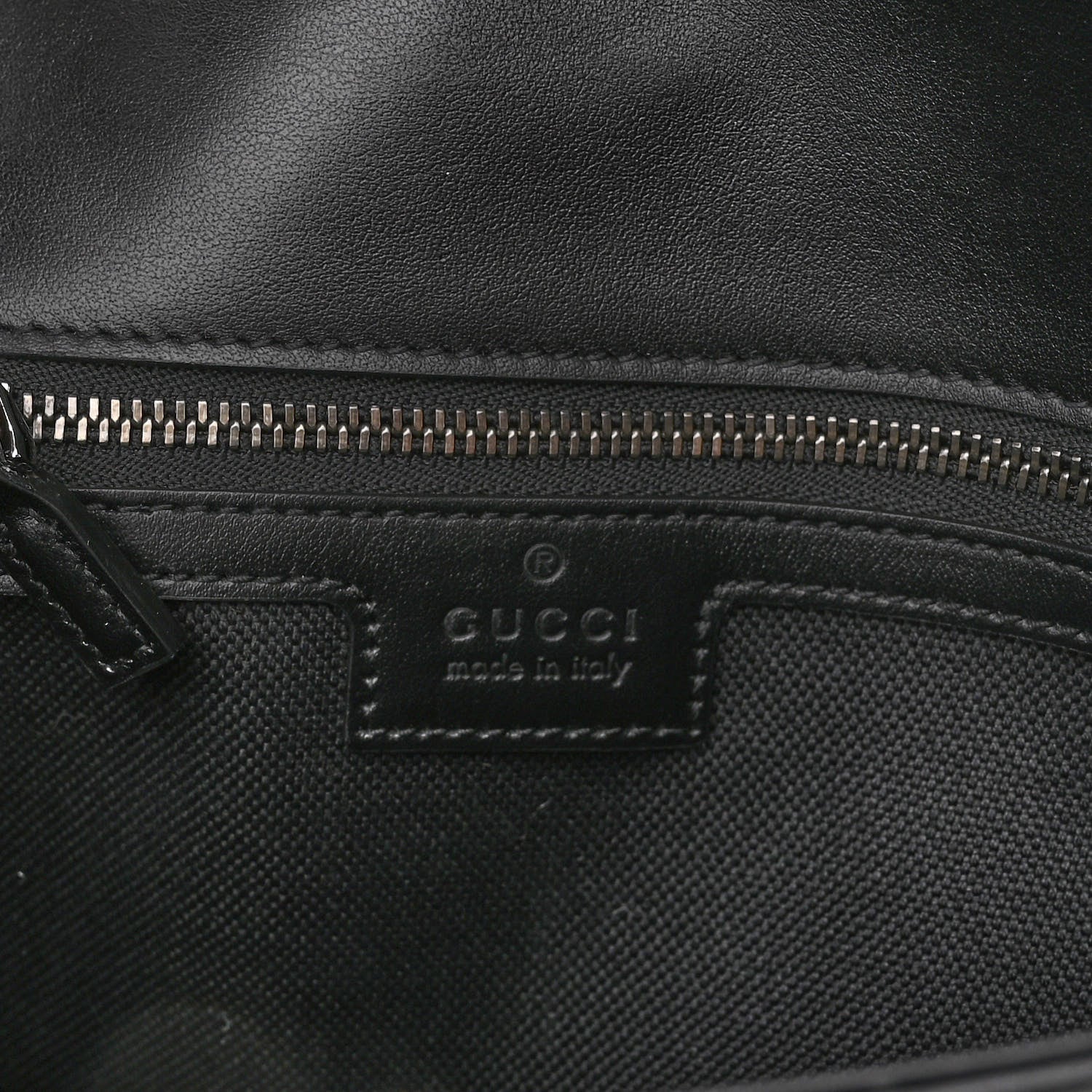 Gucci Calfskin Matelasse Monochrome Small GG Marmont Shoulder Bag Black 5 of 8