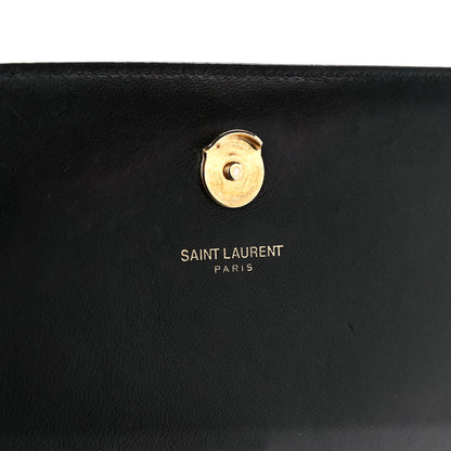Saint Laurent Suede Medium Classic Monogram Kate Satchel Black 6 of 11
