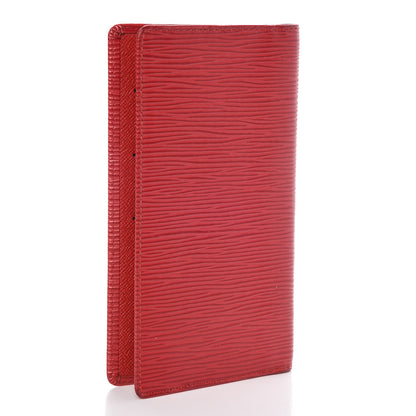 Louis Vuitton Epi Checkbook Organizer Wallet Castillan Red 3 of 6