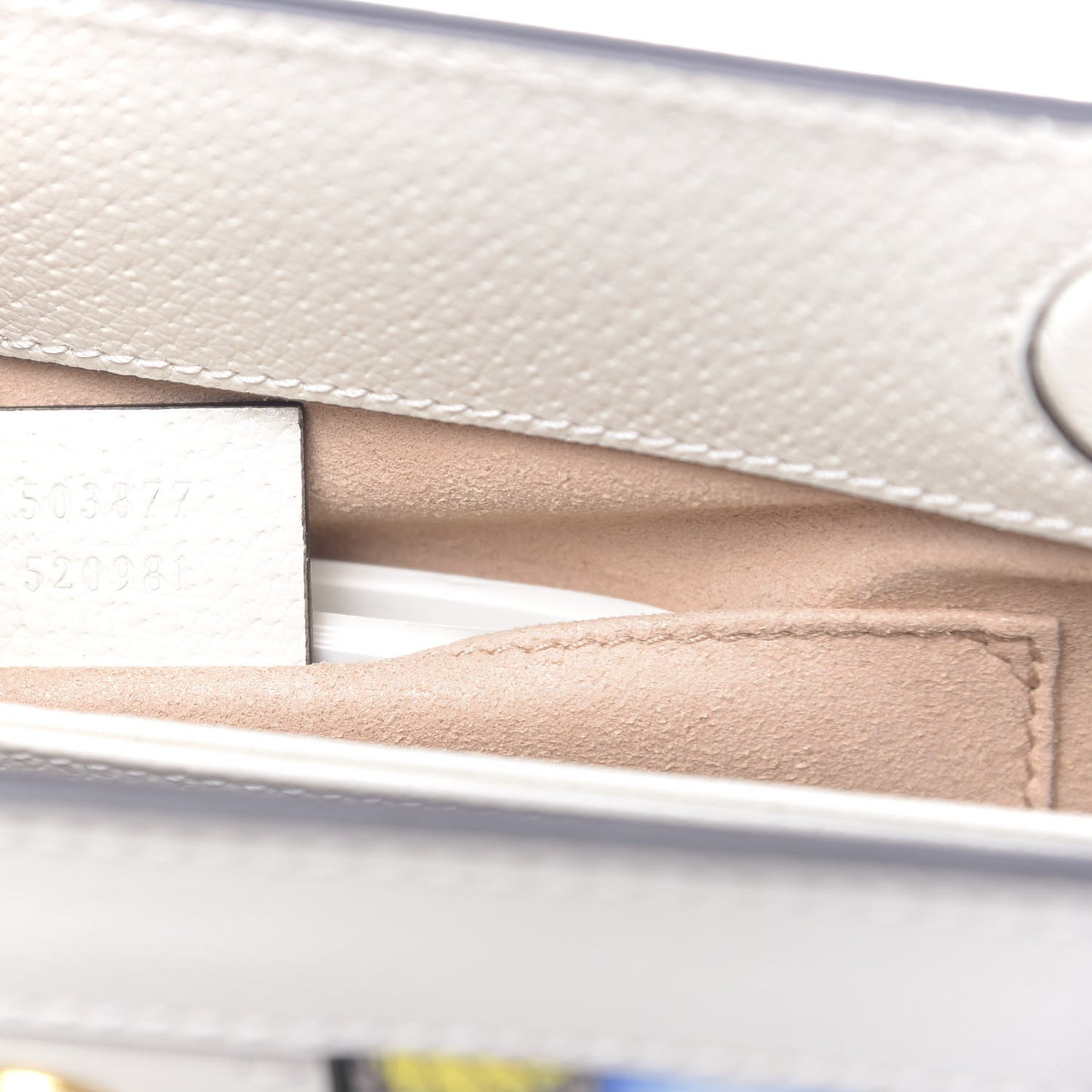 GG Supreme Monogram Flora Web Small Ophidia Chain Shoulder Bag White