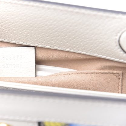 Gucci GG Supreme Monogram Flora Web Small Ophidia Chain Shoulder Bag White 7 of 12