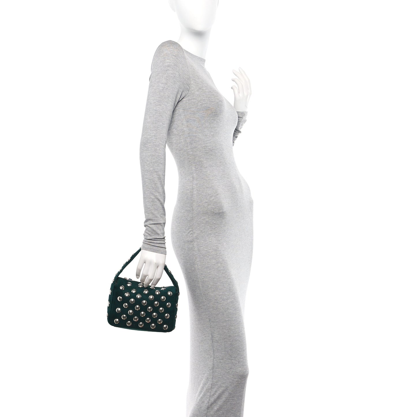 Studded Small Elena English Green