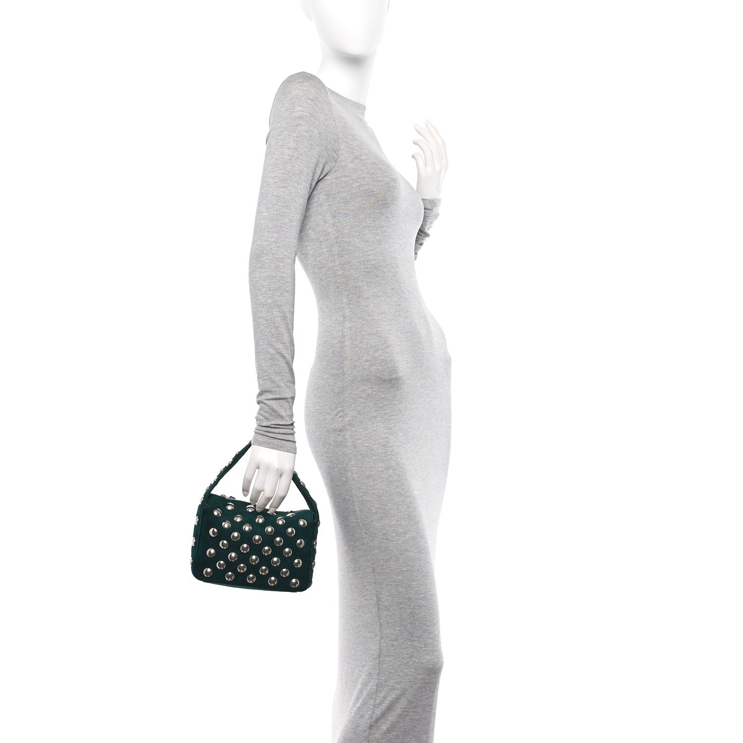 Khaite Studded Small Elena English Green 2 of 9