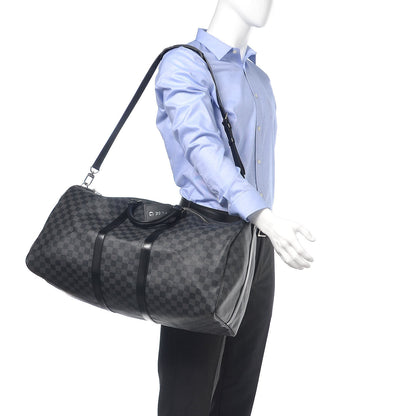 Louis Vuitton Damier Graphite Keepall Bandouliere 55 2 of 7