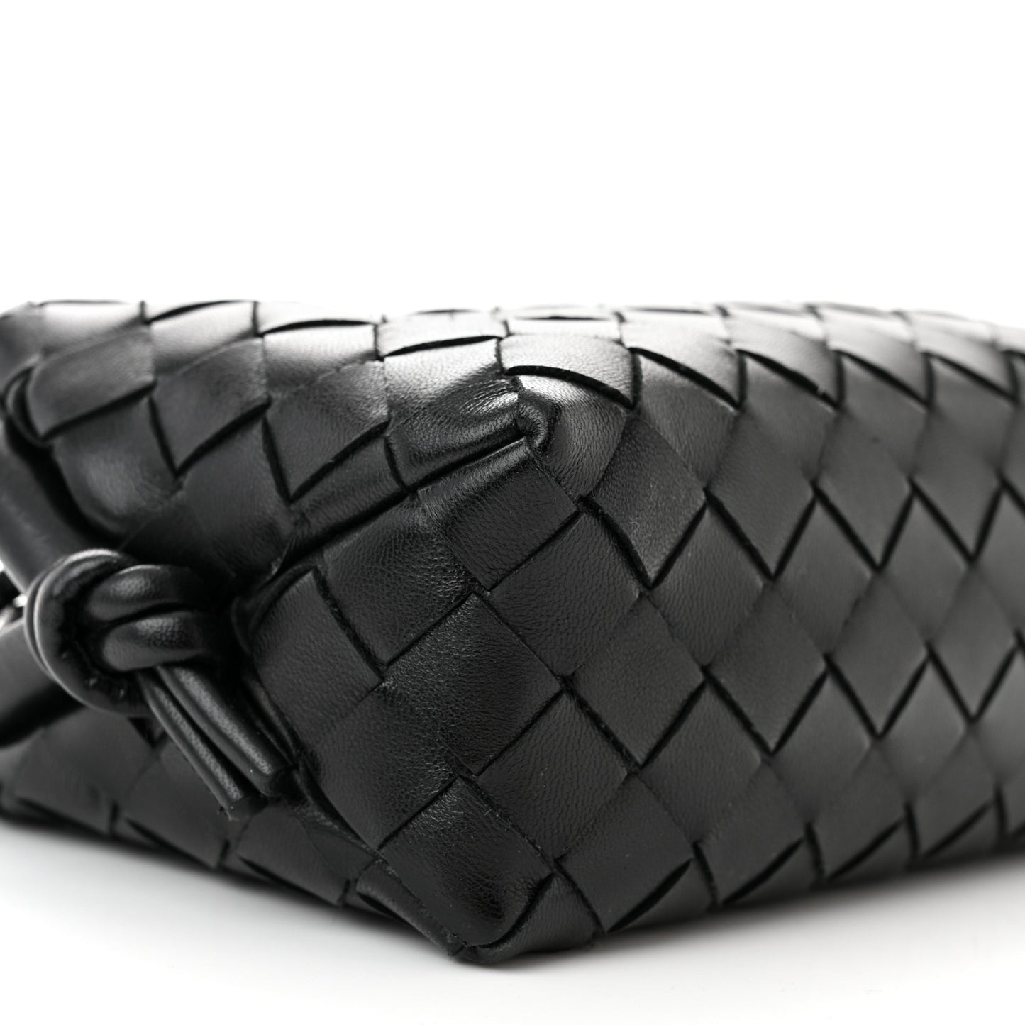 Nappa Intrecciato Mini Loop Camera Bag Black