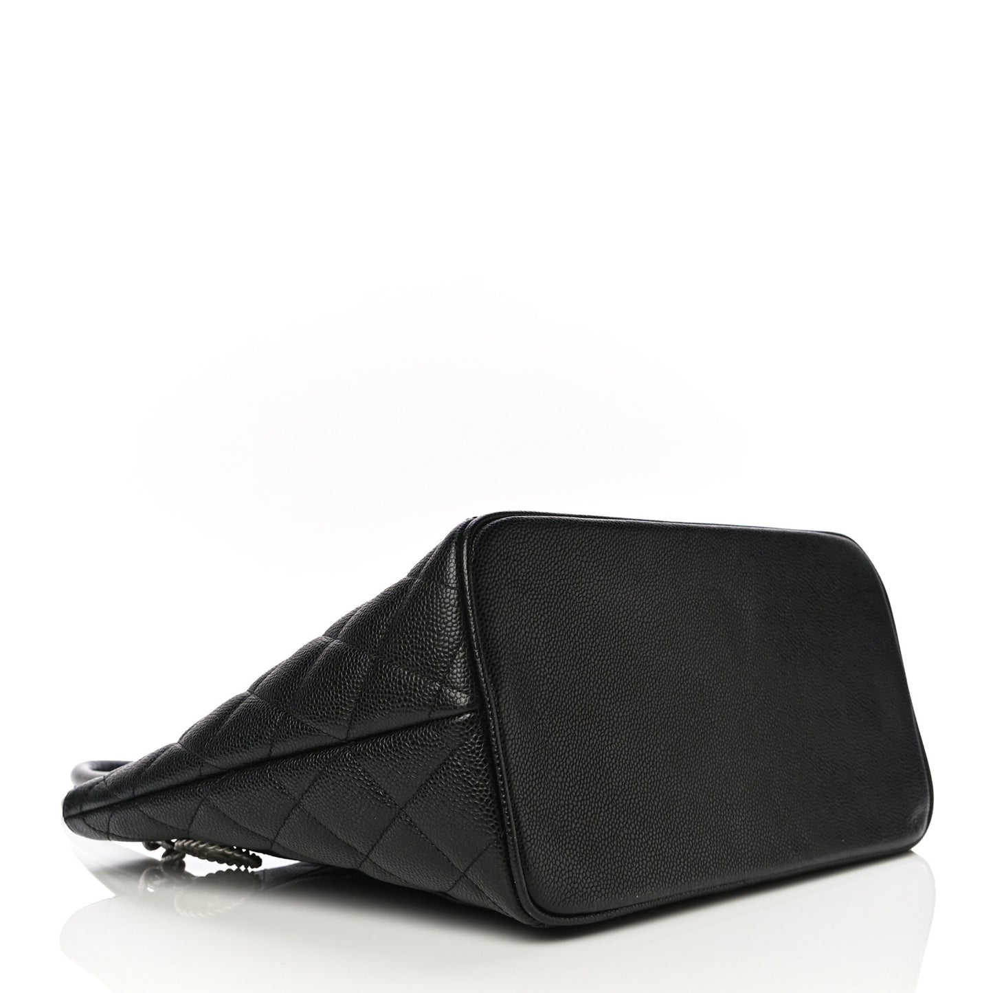 Caviar Quilted Medallion Tote Black
