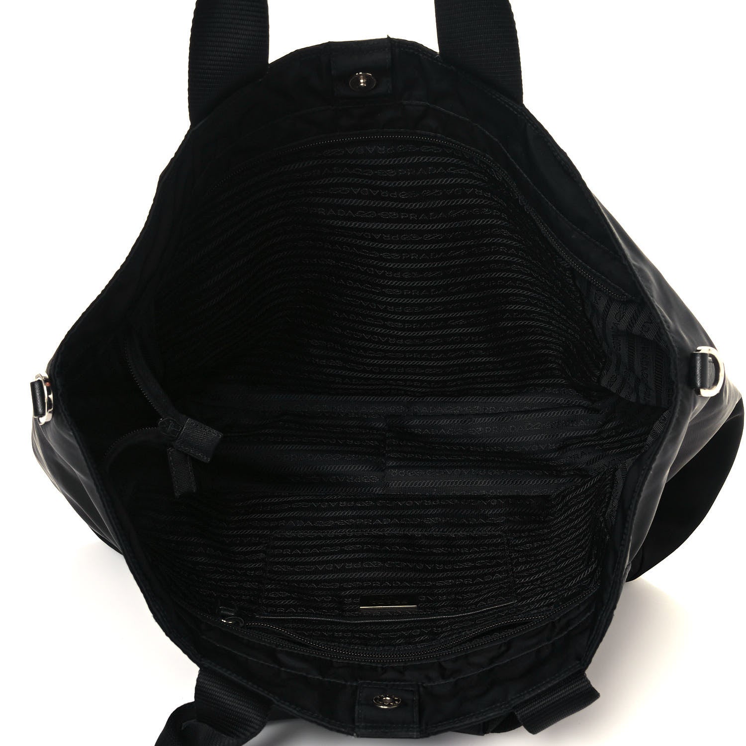 Prada Tessuto Nylon Tote Black 4 of 11