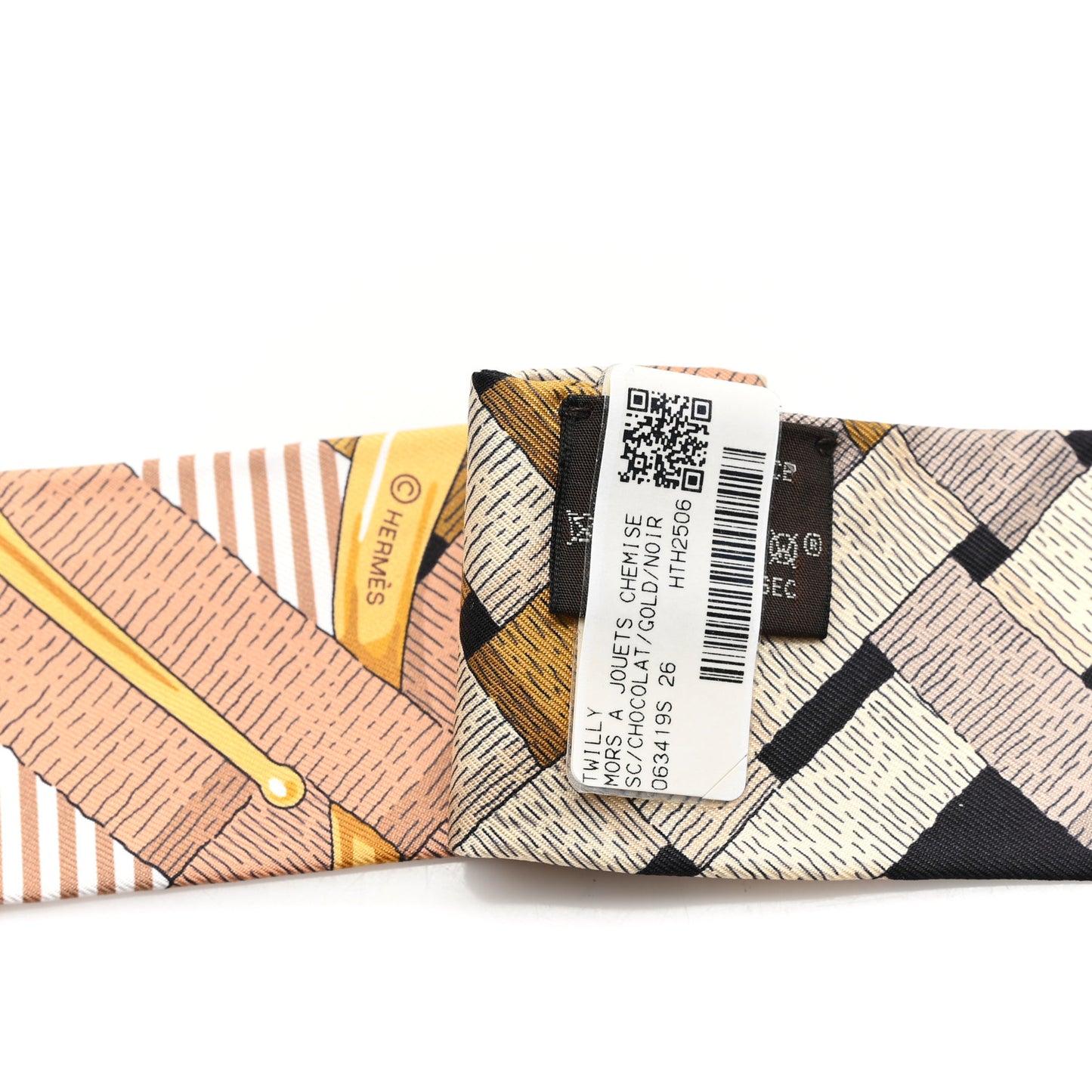 Silk Mors a Jouets Chemise Twilly Chocolate Gold Black