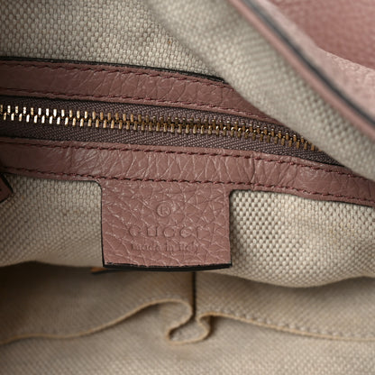 Gucci Pebbled Calfskin Small Soho Shoulder Bag Light Pink 6 of 12