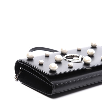 Fendi Vitello Liberty Pearl F is Fendi Wallet On Chain Black 8 of 10