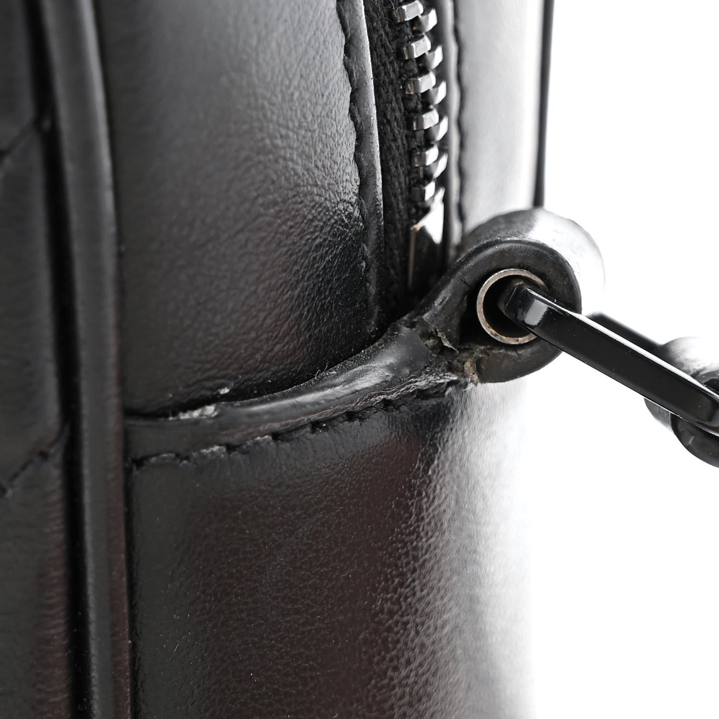 Calfskin Matelasse Monogram Monochrome Lou Camera Bag Black
