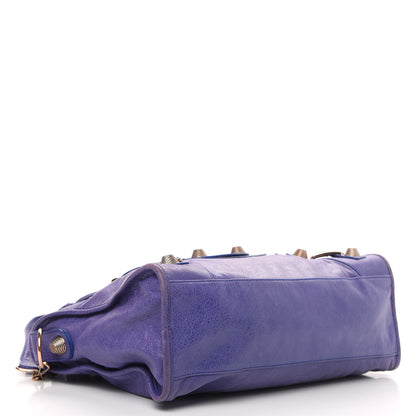 Balenciaga Agneau Giant 21 Rose Gold Hardware City Bleu Lavande 4 of 12