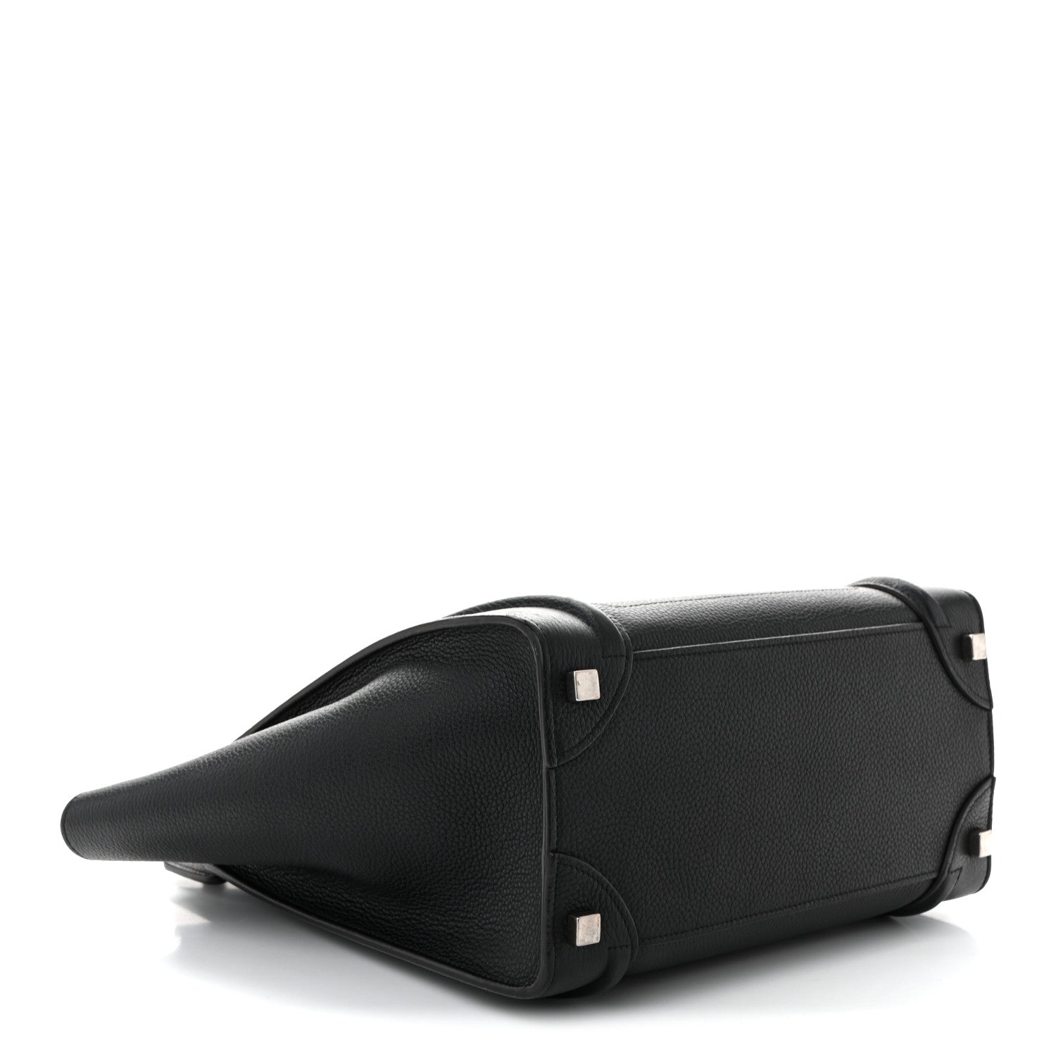 Celine Drummed Calfskin Micro Luggage Black 4 of 10
