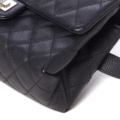 Chanel Grained Calfskin Quilted 2.55 Reissue Flap Belt Bag Clutch Black 5 of 8