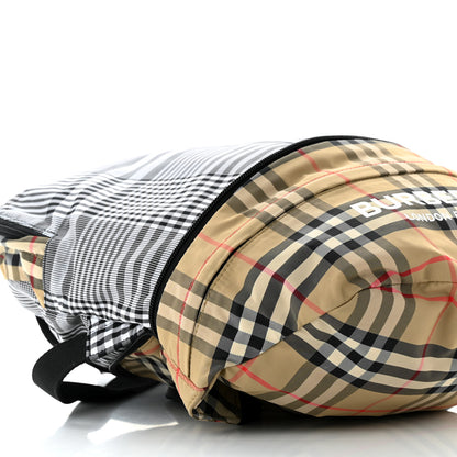 Burberry Nylon Rex Vintage Check Convertible Backpack Bum Bag Archive Beige Grey 8 of 15