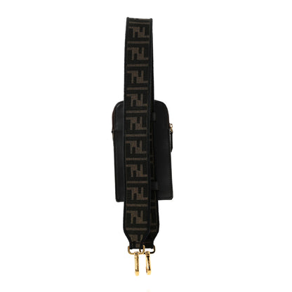 Fendi Fabric Jacquard FF 1974 Cell Pocket Strap You Tobacco Moro Black 2 of 8