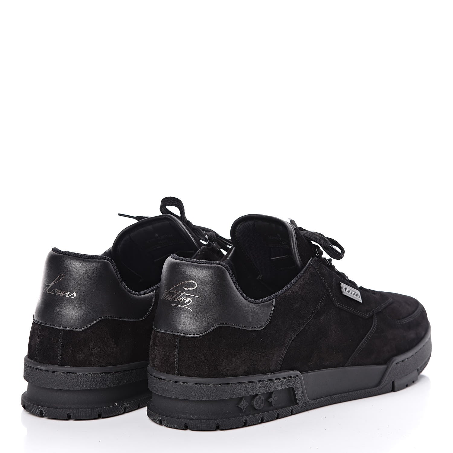 Louis Vuitton Suede Uniform Sneakers 10.5 Black 4 of 7