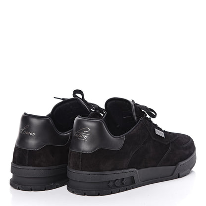 Louis Vuitton Suede Uniform Sneakers 10.5 Black 4 of 7