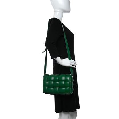 Bottega Veneta Nappa Maxi Intreccio Padded Cassette Crossbody Bag Racing Green 2 of 15