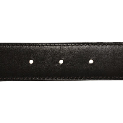Hermes Box Togo 32mm Belt Strap Black Orange 3 of 8