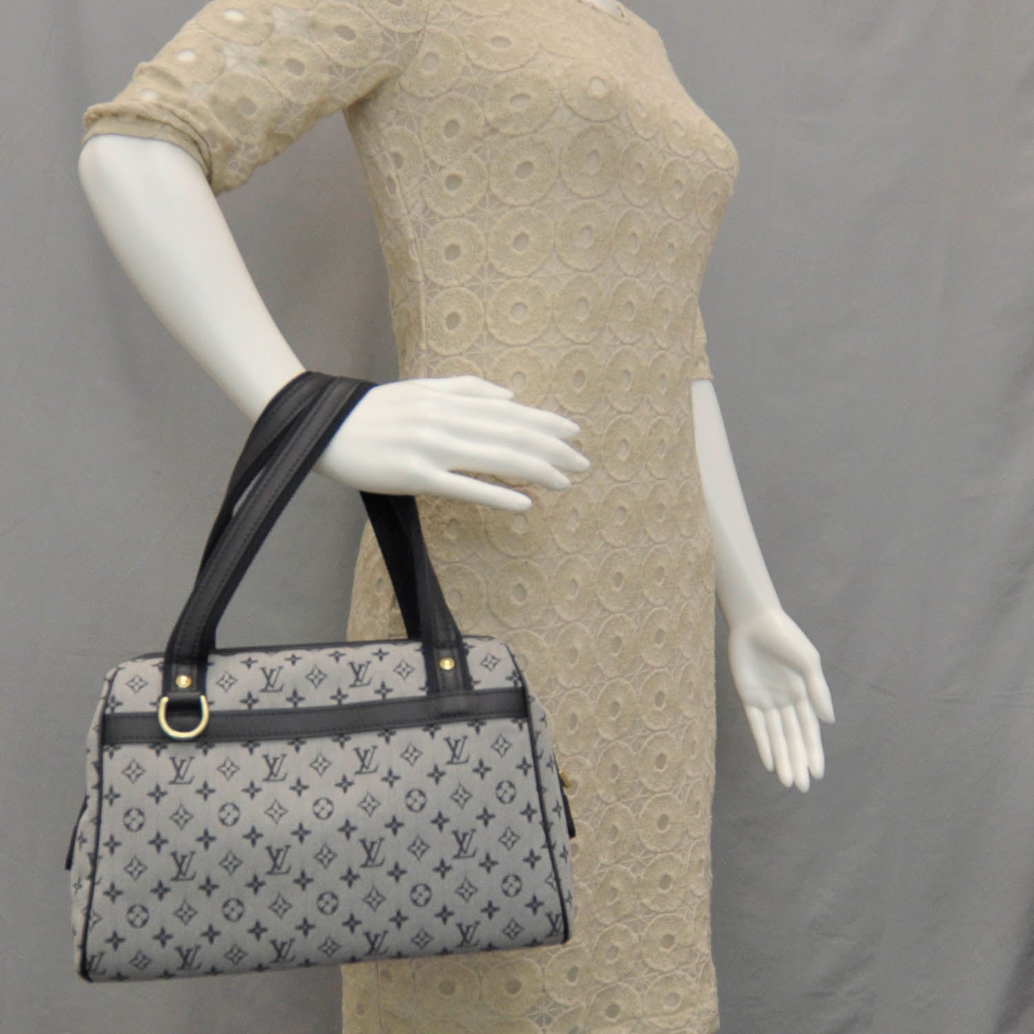 Louis Vuitton Mini Monogram Josephine PM Blue 2 of 7