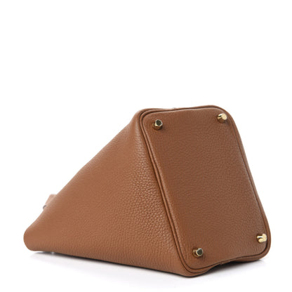 Hermes Taurillon Clemence Picotin Lock 18 PM Gold 4 of 10