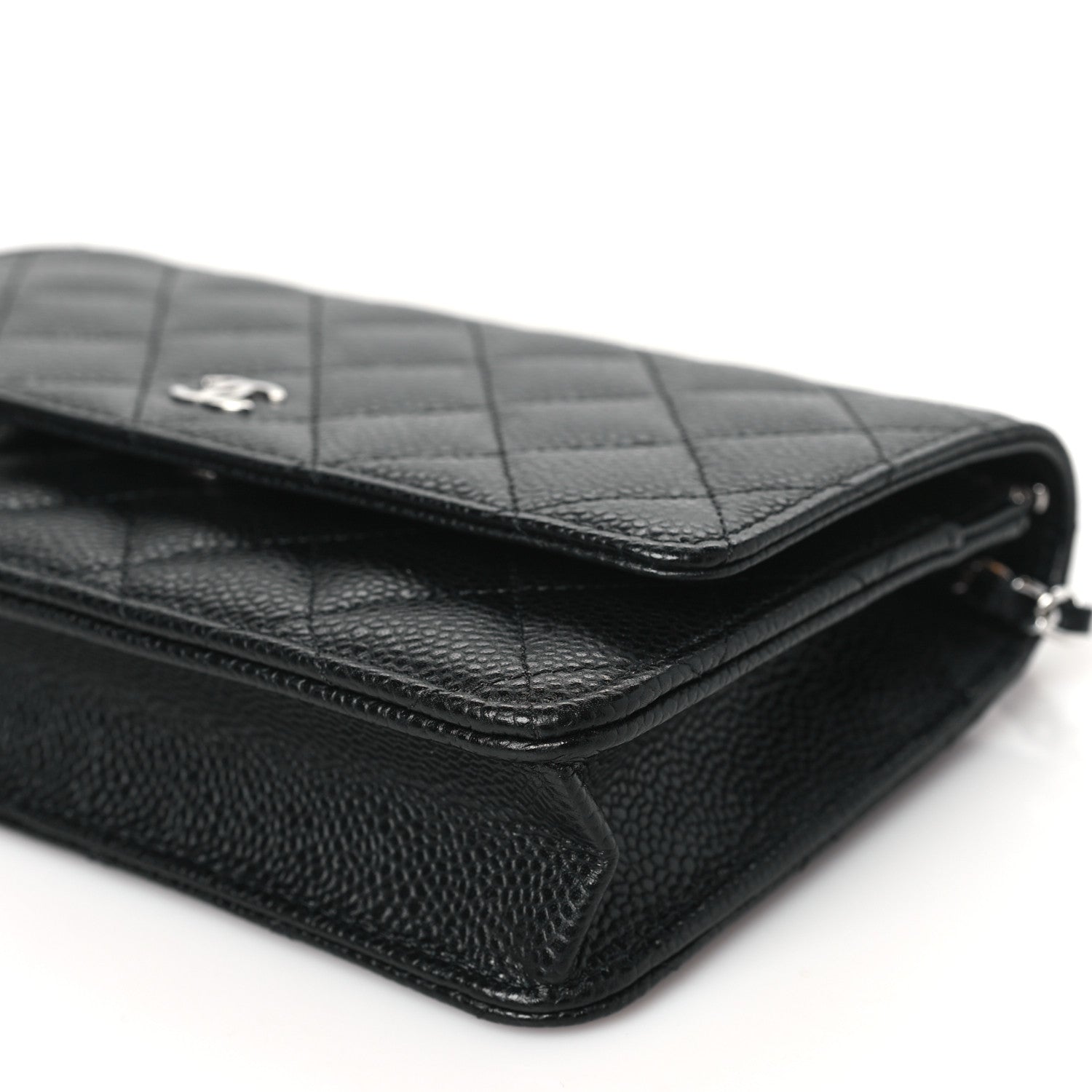 Chanel Caviar Quilted Wallet on Chain WOC Black 10 of 11