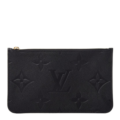 Louis Vuitton Empreinte Monogram Giant Neverfull MM Pochette Black 1 of 12