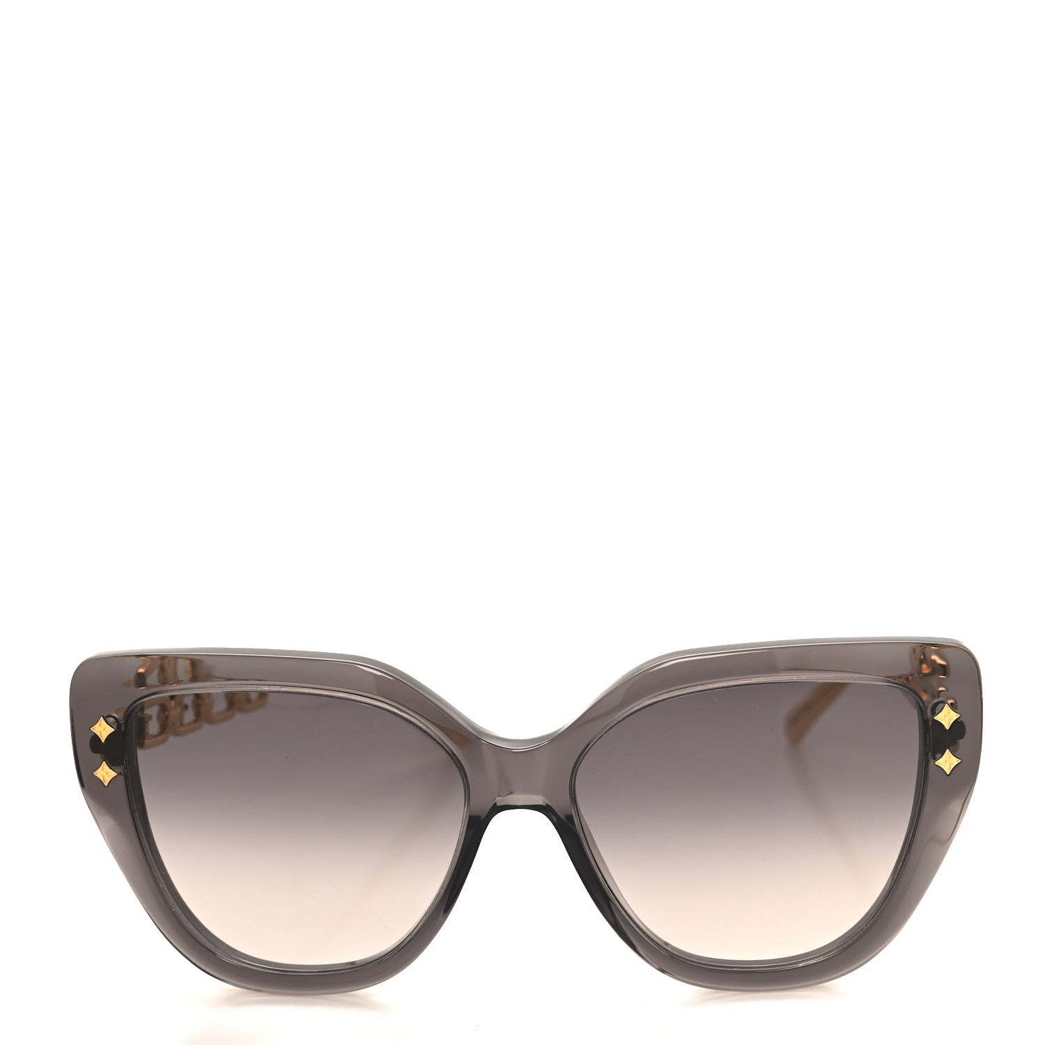 Louis Vuitton Metal Acetate LV Jewel Mix Cat Eye Sunglasses Z2106W Anthracite Gray 2 of 7