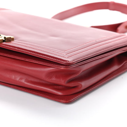 Chanel Glazed Calfskin Large Boy Flap Red 10 of 10