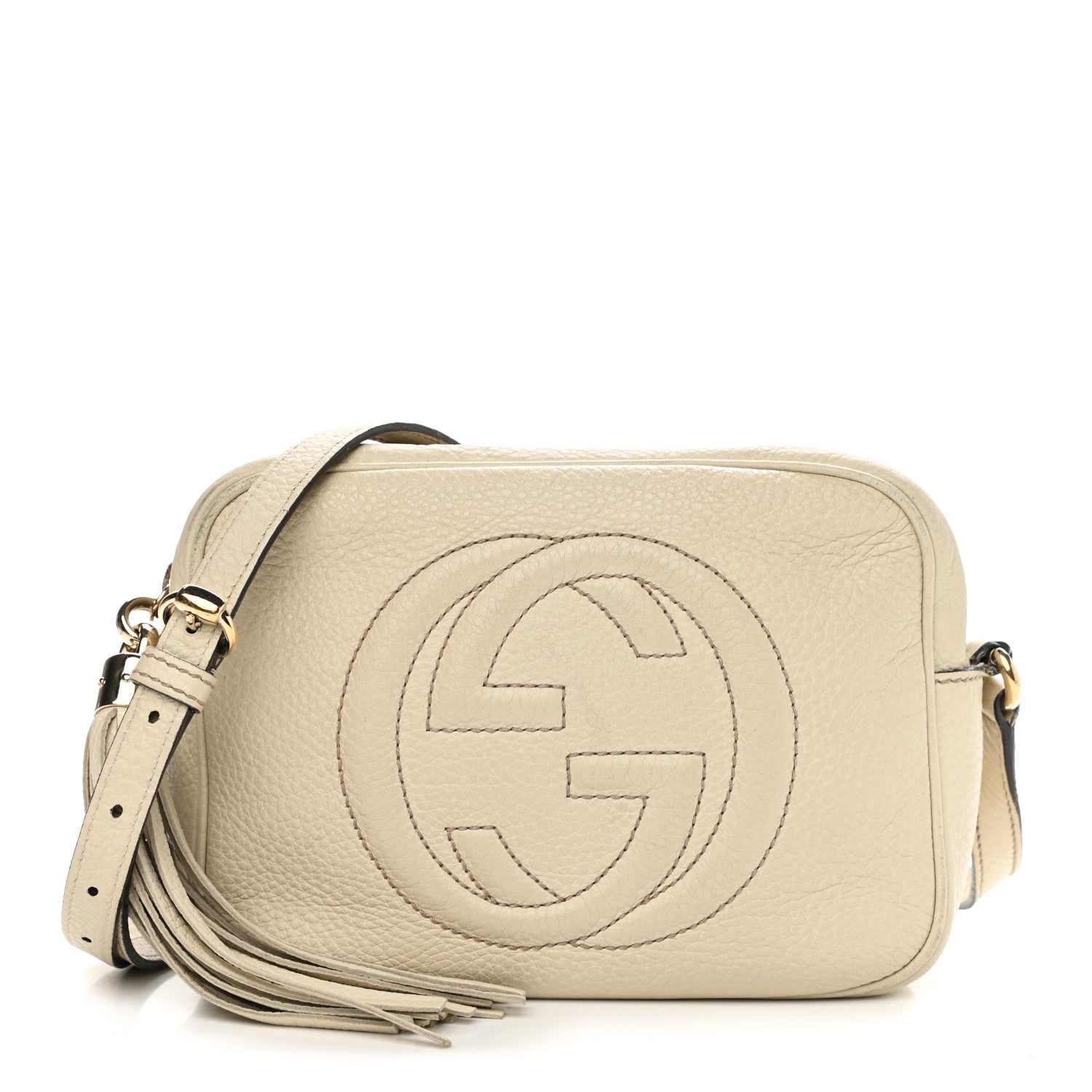Gucci Pebbled Calfskin Small Soho Disco Bag Off White 1 of 20