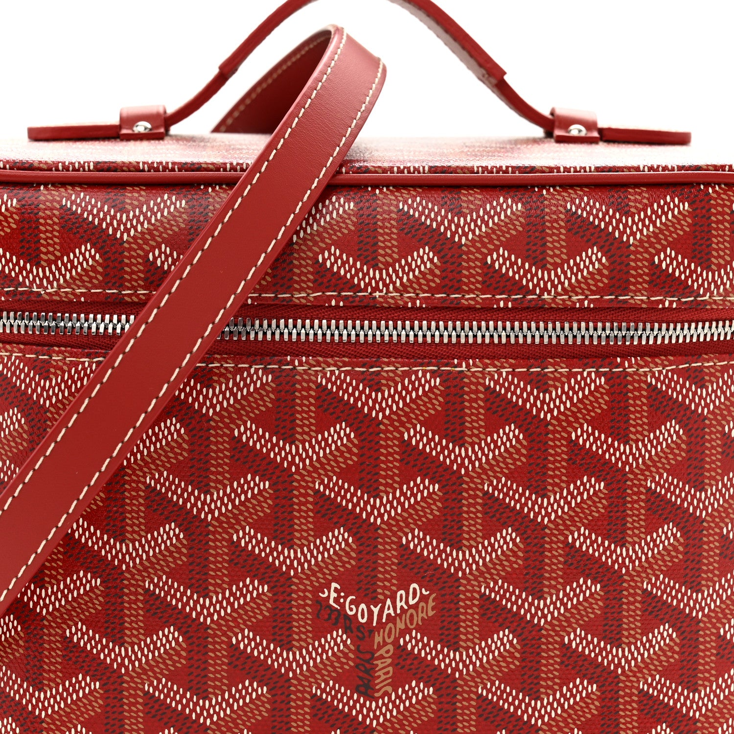 Goyard Goyardine Muse Vanity Case Red 1888804 – FASHIONPHILE