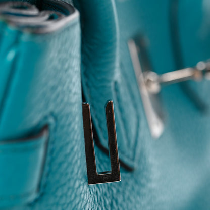 Hermes Taurillon Clemence Birkin 30 Bleu Izmir 24 of 36