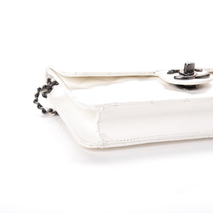 Chanel Lambskin Quilted Medium Crossing Times Flap Dark White 8 of 9