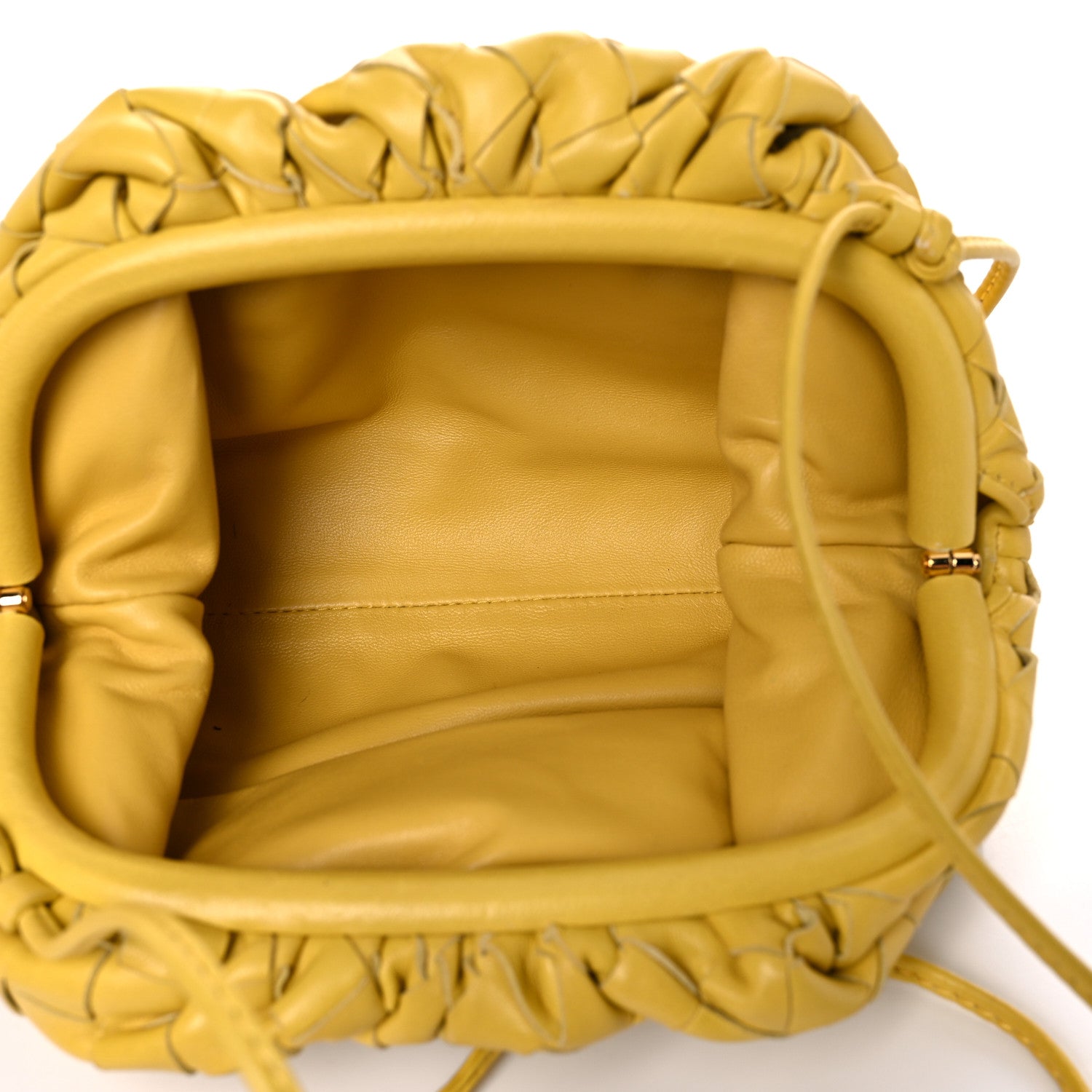 Bottega Veneta Nappa Intrecciato The Mini Pouch Buttercup 5 of 12