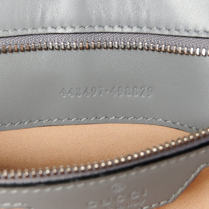 Gucci Calfskin Matelasse Aria Small GG Marmont Shoulder Bag Deep Grey 7 of 12